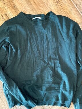 Vila Milano Crewneck Sweater in Teal Green